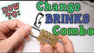 How to Change Pass Code Combo on Brinks Combination Lock
