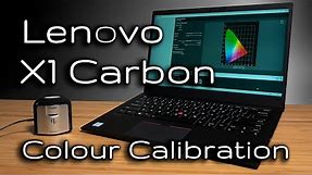 Lenovo ThinkPad X1 Carbon 7th Gen Colour (Color) Calibration