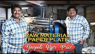 Paper plates || Raw Material || kraft , duplex & imported ||