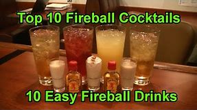 Top 10 Fireball Whisky Cocktails Easy Fireball Whiskey Drinks Shots Shooters
