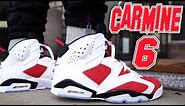 COP OR NOT ?!? 2021 AIR JORDAN 6 CARMINE REVIEW AND ON FOOT IN 4K !!!