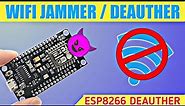 How To Make a WiFi Jammer With NODEMCU | ESP8266 Deauther | TFK