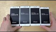 Samsung Galaxy S6 vs. Grand Prime vs. Galaxy A5 vs. Galaxy Alpha - Which Is Faster? (4K)