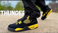 Did They Get It Right?! Jordan 4 Thunder Review & On Foot