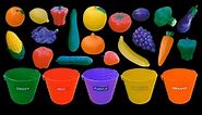 Fruit and Vegetable Colors - Color Sorting - The Kids' Picture Show (Fun & Educational)