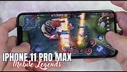iPhone 11 Pro Max Mobile Legends Gaming test 2024