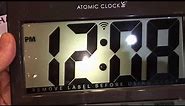 Sharp Atomic Atomic Clock Battery Powered Large Atomic Indoor Outdoor Temperature