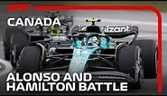 Alonso and Hamilton's Mighty Battle! | 2023 Canadian Grand Prix
