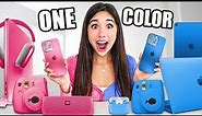 BUYING Everything in ONE COLOR Apple Shopping Spree!