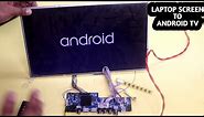 How to Make Android TV using Old Laptop Screen | DIY Android TV