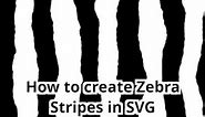 Zebra Stripes SVG