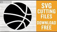 Basketball Svg Free Cut File for Cricut