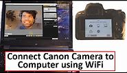 how to connect Canon camera to Computer using WiFi