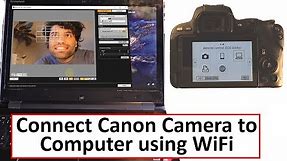 how to connect Canon camera to Computer using WiFi