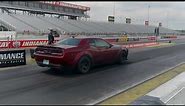 Octane Red 2018 Dodge Challenger SRT Demon 8th Mile Testing