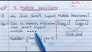 Why Java Doesn't Support Multiple Inheritance | Learn Coding