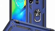 Yiakeng for Moto G Power 2020 Case, Motorola G Power 2020 Case with Screen Protecto, Military Grade Protective Cases with Ring for Moto G Power 2020 (Blue)