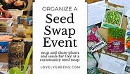 12 Useful Tips for Organizing a Seed Swap