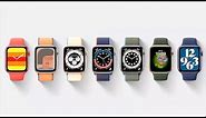 EVERY WATCH FACE! Apple Watch Series 6 reveals full design (solo loop bands)