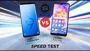 Huawei P20 Pro vs Samsung S9 Plus SPEED Test