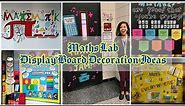 Maths Display Board Decoration Ideas for School/ Maths classroom decoration ideas #mathematics