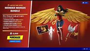 Wonder Woman Bundle in Fortnite - Wonder Woman Skin, Emote, Back Bling, Pickaxe, Glider and more