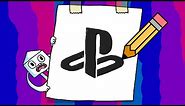 How to Draw the Playstation Logo - Simple Drawing (ps4/ps5)