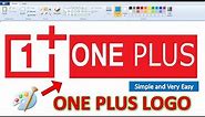 Draw a Oneplus Logo in ms paint | How to Draw Oneplus Logo | how to draw logo in paint|One Plus Logo