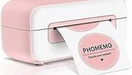 Phomemo PM-246S USB Pink Label Printer, Thermal Label Printer for Shipping Packages & Small Business, Shipping Label Printer Compatible with Amazon, Shopify, Etsy, Ebay, FedEx, USPS