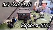 10 COOL Ways The JACKERY EXPLORER 500 Will CHANGE YOUR LIFE Camping Off The Grid!