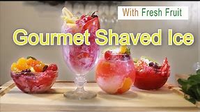 How To Make Ice Cones | Shaved Ice With Fruit 2020