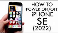 How To Power On/Off iPhone SE (2022)!