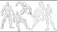 Drawing More Superhero Poses for Comics