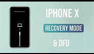 Enter Recovery and DFU Mode on iPhone X