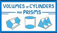 GCSE Maths - Volumes of Cylinders and Prisms #112