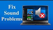 Fix Windows 10 Sound Problems - Howtosolveit