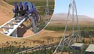 Six Flags unveils world’s tallest, fastest roller coaster that sends riders speeding 150 mph off a 600-foot cliff