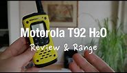 Motorola TLKR T92 h2o - Two Way Radio (Review and Range Test)