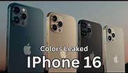 iPhone 16 Series - Official New Colors Leaked