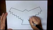 How to Draw a Hawk Outline Step by Step Simple Easy Drawing Lesson with Doodleacademy