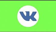 VK Icon - Logo Animated | Green Screen | Free Download | 4K 60 FPS!