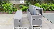 One-Person soundproof portable conference interpreter booth with packed flight case