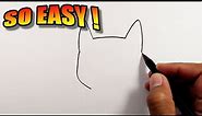 How to draw a cat face easy | Easy Drawings