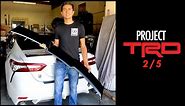 I INSTALLED A TRD WING!! #PROJECTTRD | CAMRY XSE 2018 - 2023 |