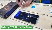 Samsung Galaxy S21 Ultra UV Tempered Glass || Edge to edge Best Screen Protector
