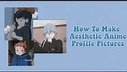How To Make Aesthetic Anime Profile Pictures Using Picsart [Aesthetic Anime pfp] I Lunadrella