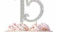 15 Cake Topper - Premium Silver Metal - 15th Birthday or Anniversary Party - Sparkly Rhinestone Quinceanera Cake Topper Decoration Makes a Great Centerpiece - Now Protected in a Box