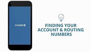 Chase - Need your bank account and routing numbers on the...