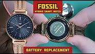 How To Change a FOSSIL Hybrid Smart Watch Battery | SolimBD