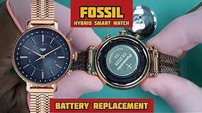How To Change a FOSSIL Hybrid Smart Watch Battery | SolimBD